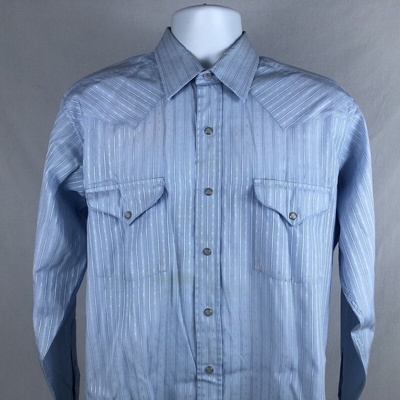 Panhandle Slim Mens Shirt Size 16-34 Pearl Snap Long Sleeve Rodeo Western Cowboy - Picture 4 of 9